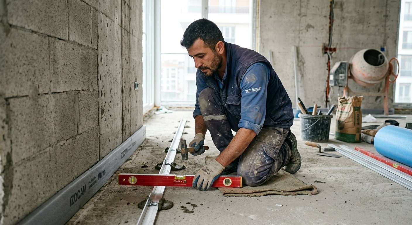 Yüzer şap uygulaması