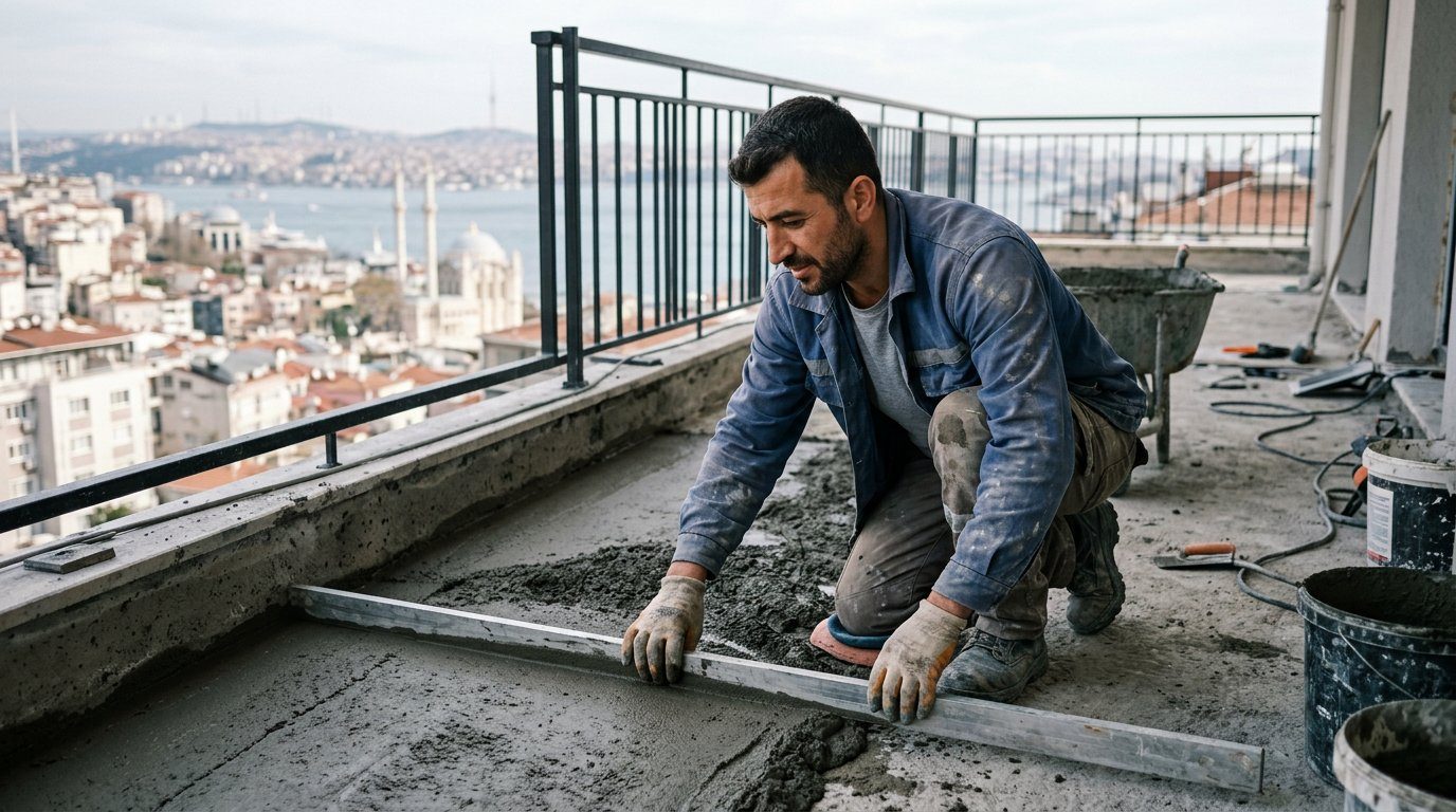 Balkon ve teras şapı